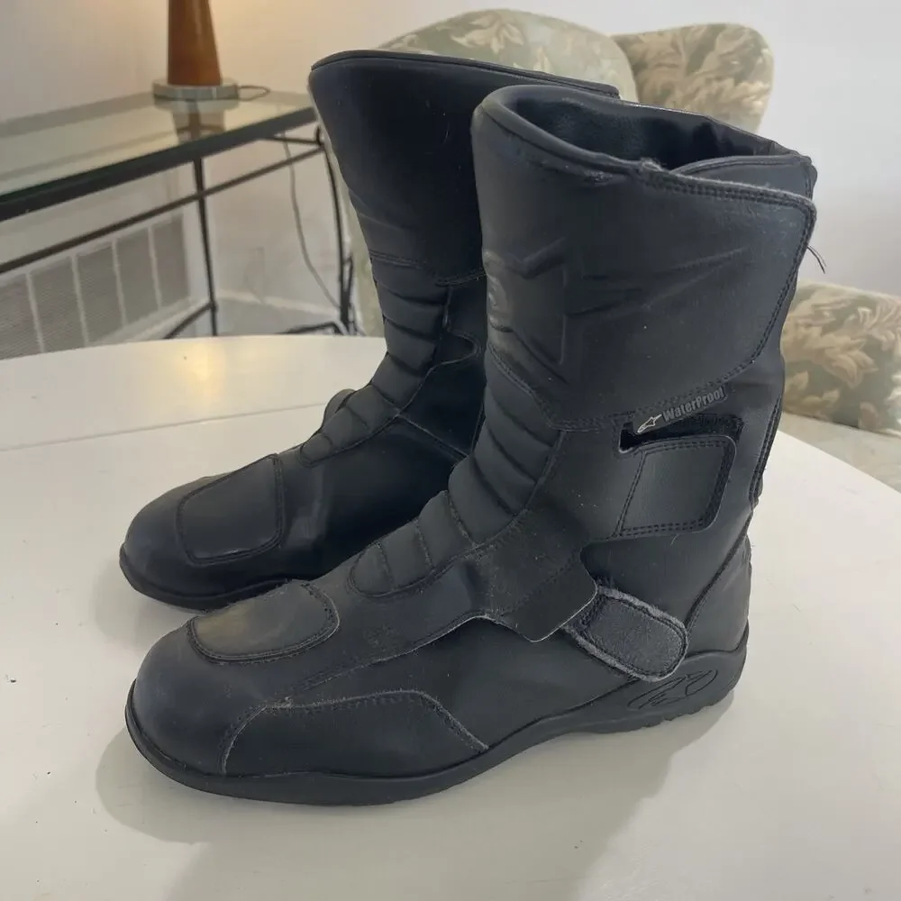 Alpinestars Men 10.5 Waterproof Motorcycle Boots Size Vintage Flaw